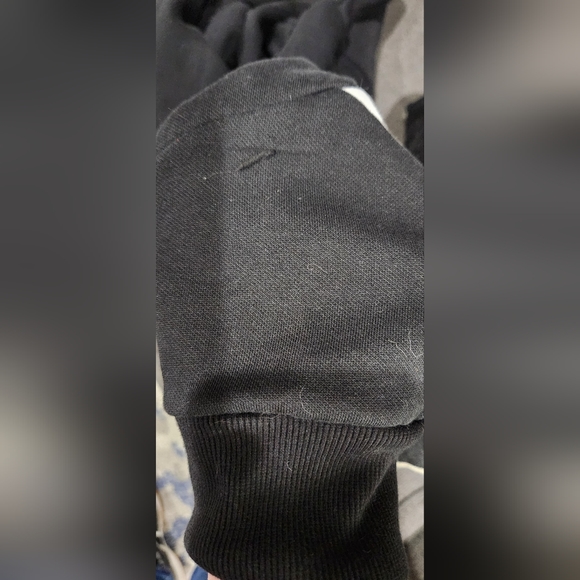 Puma black & white Rebel stripe sleeves hoodie pullover men's size 3XLT - Picture 6 of 11